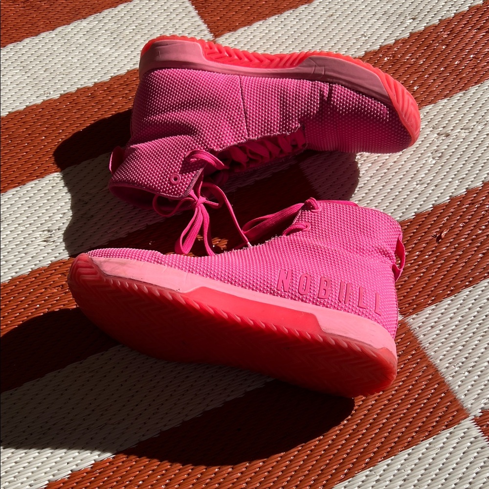 NOBULL Pink Athletic High-Top Training Shoes
